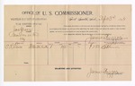 1894 September 3: Voucher, U.S. v. Joe Green, murder; S.L. Lewis, witness; G.J. Crump, U.S. marshal; James Brizzolara, commissioner; includes cost of per diem and mileage