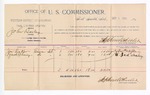1894 September 4: Voucher, U.S. v. John Bailey, introducing liquors; Joe Baker, Zack Chaney, witnesses; G.J. Crump, U.S. marshal; Stephen Wheeler, commissioner; includes cost of per diem and mileage