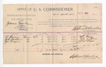1894 September 5: Voucher, U.S. v. James Darley, assault with intent to kill; Robert Percy, John Cockburn, James Piegson, witnesses; Stephen Wheeler, commissioner; includes cost of per diem and mileage