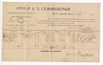1894 September 6: Voucher, U.S. v. Ben Thompson, assault with intent to kill; Henry Sally, W.A. Muse, J.L. Keith, Dolly Green, witnesses; G.J. Crump, U.S. marshal; James Brizzolara, commissioner; includes cost of per diem and mileage