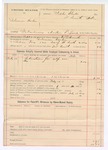 1894 September 13: Voucher, U.S. v. Soloman Hardin, introducing spiritous liquors; W.C. Smith, deputy marshal; Stephen Wheeler, commissioner; includes cost of mileage, service, subsistence for self and prisoner