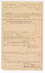 1894 September 12: Voucher, U.S. v. Charles French, introducing and selling spiritous liquor; E.D.  Jackson, deputy marshal; Stephen Wheeler, commissioner; Lou Evans, George Raine, Sam Jones, witnesses; J.L. Reynolds, guard; Edgar Smith, assistant U.S. attorney; includes cost of mileage and service