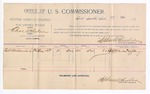 1894 September 7: Voucher, U.S. v. Charles Whitney, introducing liquors; Robert Westmoreland, witness; G.J. Crump, U.S. marshal; Stephen Wheeler, commissioner; includes cost of per diem and mileage