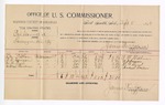 1894 September 8: Voucher, U.S. v. Bud Dorris et al, larceny; F.M. Stidham, R.D. Duncan, M.H. Byrd, Andrew Scribner, witnesses; G.J. Crump, U.S. marshal; James Brizzolara, commissioner; includes cost of per diem and mileage