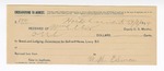 1894 September 8: Receipt, of William Ellis, deputy marshal; to W.H. Esmon for livery bill