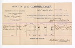 1894 September 12: Voucher, U.S. v. Dick Sizemore, introducing liquors; Charles Duncan, Ed Duncan, Charles Knight, witnesses; G.J. Crump, U.S. marshal; Stephen Wheeler, commissioner; includes cost of per diem and mileage