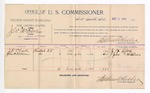 1894 September 12: Voucher, U.S. v. J.W. McFarlin, assault with intent to kill; J.F. Clark, John H. Williams, witnesses; G.J. Crump, U.S. marshal; Stephen Wheeler, commissioner; includes cost of mileage and per diem