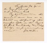1894 September 13: Voucher, U.S. v. Dick Gootoeskey, alias Pickup Wolfe, introducing and selling whiskey; Joe Miller, witness; G.J. Crump, U.S. marshal; E.B. Harrison, commissioner; includes note to Mcllroy Bank, Fayetteville; J.L. Dickson, cashier; signed by C.S. Smart; includes cost of mileage and service