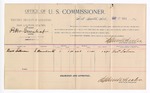 1894 September 17: Voucher, U.S. v. Peter Greenleaf, introducing liquor; Bart Salmon, witness; G.J. Crump, U.S. marshal; Stephen Wheeler, commissioner; includes cost of mileage and per diem
