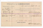 1894 September 19: Voucher, U.S. v. D.S. Wilson, robbery; Phillip Byrd, Mack Byrd, witnesses; G.J. Crump, U.S. marshal; Stephen Wheeler, commissioner; includes cost of mileage and per diem