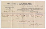 1894 September 21: Voucher, U.S. v. William Whittaker, larceny; Thomas Dodd, C.J. McDuff, witnesses; G.J. Crump, U.S. marshal; James Brizzolara, commissioner; includes cost of mileage and per diem