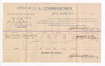 1894 September 22: Voucher, U.S. v. W.J. Jordan, assault with intent to kill; George Hock, Cora Hock, witnesses; G.J. Crump, U.S. marshal; Stephen Wheeler, commissioner; includes cost of mileage and per diem