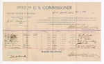 1894 September 24: Voucher, U.S. v. H.C. Cooper, murder; J.M. Boyd, G.M. Kirby, L.P. Hooks, Ed Pendley, John Oaks, James Wooley, W.L. Aldwell, witnesses; G.J. Crump, U.S. marshal; Stephen Wheeler, commissioner; James Reed, U.S. District Attorney; includes cost of mileage and per diem