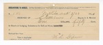 1894 September 29: Receipt, of S.T. Minor, deputy marshal; to M.L. Gipson for board, lodging and subsistence for and horse