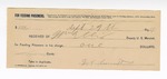 1894 September 27: Receipt, of William Ellis, deputy marshal; to Dot Burnett, for feeding prisoner