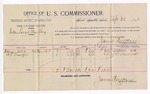 1894 September 28: Voucher, U.S. v. Willis Long and Charles Long; William Dodd, N.J. Crawford, witnesses; G.J. Crump, U.S. marshal; James Brizzolara, commissioner; includes cost of mileage and per diem
