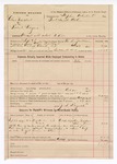 1894 October 19: Voucher, U.S. v. Charles Trailhart and Robert Rogers, assault with intent to kill; E.D. Jackson, deputy marshal; Stephen Wheeler, commissioner; J.S. Reynes, guard; includes cost of mileage