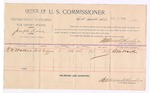 1894 September 29: Voucher, U.S. v. Joseph Ross, larceny; R.M. Walker, witness; G.J. Crump, U.S. marshal; Stephen Wheeler, commissioner; includes cost of mileage and per diem