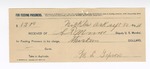 1894 September 30: Voucher, to M.L. Gipson, for feeding prisoner; S. T. Minor, deputy marshal, includes cost