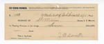 1894 October 1: Receipt, of S.T. Minor, deputy marshal; to J.B. Smith for feeding prisoners