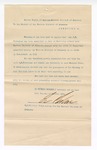 1894 October 4: Voucher, U.S. v. J.W. Firestone, conspiracy; G.P. Lawson, deputy marshal;  includes letter from Isaac C. Parker, judge, requesting transfer; includes cost of mileage and service