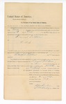 1894 October 3: Writ of arrest, for Daniel Tilden, for failing to appear in court; Isaac C. Parker, judge; Stephen Wheeler, clerk; I.M. Dodge, deputy clerk