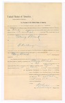 1894 November 5: Writ of arrest, for Mary Black, adultery; Haywood Thomason, deputy marshal; Isaac C. Parker, Judge; Stephen Wheeler, clerk; I.M. Dodge, deputy clerk