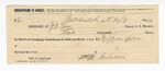 1894 October 7: Receipt, of J.B. Lee, deputy marshal; to William M. Coleman for buggy hire