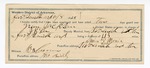 1894 October 8: Certificate of employment, for Simon Monia, guard; Green Jackson, prisoner; J.B. Lee, deputy marshal; W. Cravens, witness