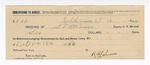 1894 October 16: Receipt, of S.T. Minor, deputy marshal; to R. Johnson for livery bill