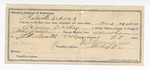1894 October 15: Voucher, U.S. v. Henry Earley, introducing and selling spiritous liquors; John Salmon, deputy marshal; Stephen Wheeler, commissioner; Walter Mathes, C. Stevenson, witnesses; includes cost of milage and service; certificate of employment, for R.P. Burnpus, guard
