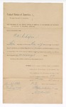 1894 October 19: Writ of arrest, for C.W. Chafer, in U.S. v. Pick up Wolf; Isaac C. Parker, judge; Stephen Wheeler, clerk; I.M. Dodge, deputy clerk;
