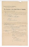 1894 November 5: Writ of arrest, for Charles Smith, murder; Henry C. Caldwell, judge; Stephen Wheeler, clerk; I.M. Dodge, deputy clerk; George J. Crump, U.S. marshal; Bynum Colbert, deputy marshal