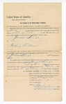 1894 November 5: Writ of arrest, for James Lingo, taking letters; Isaac C. Parker, judge; Stephen Wheeler, clerk; I.M. Dodge, deputy clerk