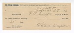 1894 October 24: Receipt, of F.P. Sumpter, deputy marshal; to White and Simpson for feeding prisoners