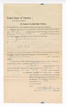1894 November 5: Writ of arrest, for Zed Culver, introducing spiritous liquor; George J. Crump, U.S. marshal; Harry Clayland, deputy marshal; Stephen Wheeler, clerk; I.M. Dodge, deputy clerk; Isaac C. Parker, judge