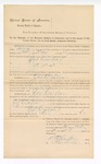 1894 October 24: Mittimus, to await trial for Jed Culver; George J. Crump, U.S. marshal; Harry Clayland, deputy marshal; Stephen Wheeler, clerk; I.M. Dodge, deputy clerk; Isaac C. Parker, judge