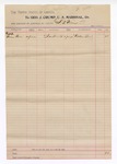 1894 October 26: Voucher, U.S. v. P. Brown; S.T. Minor, deputy marshal; Wallace Bond, witness; includes cost of milage and service