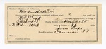 1894 November 28: Voucher, U.S. v. Will Cook, larceny; J. W. Shockley, deputy marshal; Stephen Wheeler, commissioner; Sam Rupe, guard; Will Goforth, Henry Hughes, witnesses; includes cost of milage and service