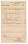1894 February 7: Voucher, U.S. v. Willie Little Dart, escaped prisoner; warrant of commitment; William Preston, deputy marshal; J.W. Clark, justice of the peace; James Brizzolara, notary public; includes cost of milage, service and feeding prisoner