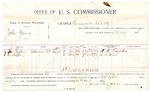1896 May 06: Voucher, U.S. v. John Young, larceny; includes cost per diem and mileage; James Brizzolara, commissioner; George J. Crump, U.S. marshal; A.H. Taylor, A.M. Dixon, witnesses