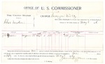 1896 May 06: Voucher, U.S. v. Charles Verden, larceny; includes cost per diem and mileage; James Brizzolara, commissioner; George J. Crump, U.S. marshal; J.W. Quinn, witness