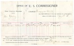 1896 May 12: Voucher, U.S. v. John Young, larceny; includes cost per diem and mileage; James Brizzolara, commissioner; George J. Crump, U.S. marshal; Thomas Winson, witness