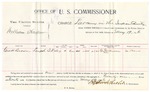 1896 May 19: Voucher, U.S. v. William Harper, larceny; includes cost per diem and mileage; Stephen Wheeler, commissioner; George J. Crump, U.S. marshal; George H Brown, witness; M. Straws, witness of signatures