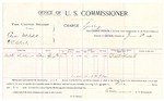 1896 June 03: Voucher, U.S. v. Charles Mitchel and G.C. Black, larceny; includes cost per diem and mileage; E.B. Harrison, commissioner; Jacob Yoes, U.S. marshal; Walter Holland, witness