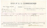 1896 June 04: Voucher, U.S. v. Robert Anderson and John Williams, larceny; includes cost per diem and mileage; Stephen Wheeler, commissioner; George J. Crump, U.S. marshal; Phillips Carpenter, witness
