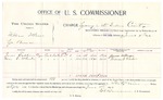 1896 June 04: Voucher, U.S. v. William Moore and Lee Brown, larceny; includes cost per diem and mileage; E.B. Harrison, commissioner; George J. Crump, U.S. marshal; James Sullivan, Hiram E. Wheeler, witnesses