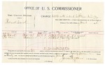 1896 June 06: Voucher, U.S. v. Richard Ward, assault with intent to kill; includes cost per diem and mileage; James Brizzolara, commissioner; George J. Crump, U.S. marshal; J.C. Ward, T.C. Ward, witnesses