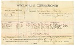 1896 June 08: Voucher, U.S. v. William Bonen, violating intercourse laws; includes cost per diem and mileage; James Brizzolara, commissioner; George J. Crump, U.S. marshal; W.T. Gilbert, W.J. Wade, David Seber, witnesses; D. Saber, witness of signatures
