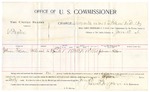 1896 June 12: Voucher, U.S. v. G. Paxton, assault with intent to kill; includes cost per diem and mileage; James Brizzolara, commissioner; George J. Crump, U.S. marshal; Johnson Fulsom, witness